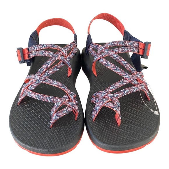 NEW Chaco ZX2 Classic Sport Sandals Strappy Motif Eclipse Blue Coral Women’s 10 - Picture 8 of 14